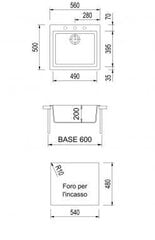 Раковина из каменной массы Plados-Telma CUBE ON5610 14MQ Св. коричн. бетон цена и информация | Раковины на кухню | kaup24.ee