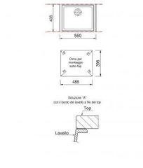 Раковина из каменной массы Plados-Telma CUBE Undermount ON5610ST 50TG Цвет песка Сахары цена и информация | Раковины на кухню | kaup24.ee