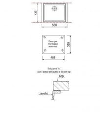 Раковина из каменной массы Plados-Telma CUBE Undermount ON5610ST 28TG Молочно-белый цвет цена и информация | Раковины на кухню | kaup24.ee