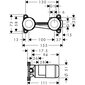 Segisti varjatud osa Hansgrohe 13623180 hind ja info | Vannitoa segistid | kaup24.ee