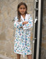 Laste puuvillane hommikumantel- Meri CHBA018 6/8 цена и информация | Tüdrukute hommikumantlid ja pidžaamad | kaup24.ee