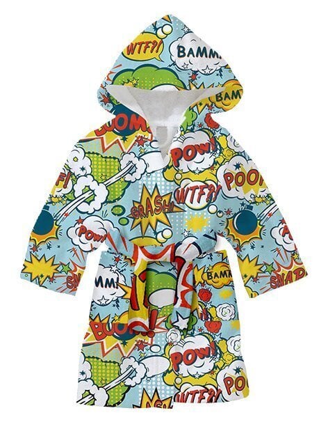 Laste puuvillane hommikumantel "Bum-Bum" CHBA012 hind ja info | Poiste hommikumantlid ja pidžaamad | kaup24.ee