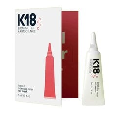 K18 Pähejäetav molekulaarne juuksemask, 5 ml hind ja info | Maskid, õlid, seerumid | kaup24.ee