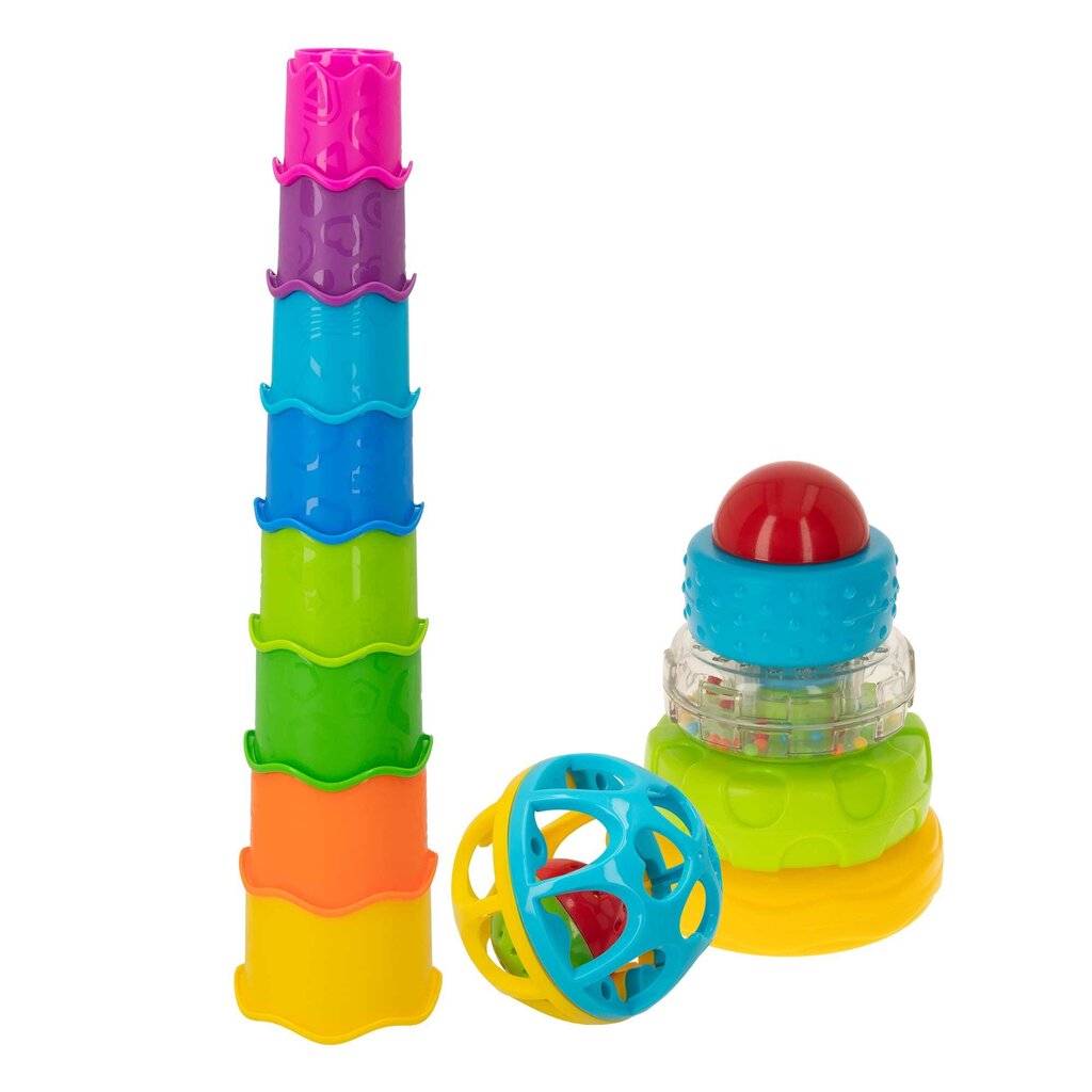 Mänguasjakomplekt PlayGo (2 püramiidi, 1 helisema), 6 m+ hind ja info | Imikute mänguasjad | kaup24.ee