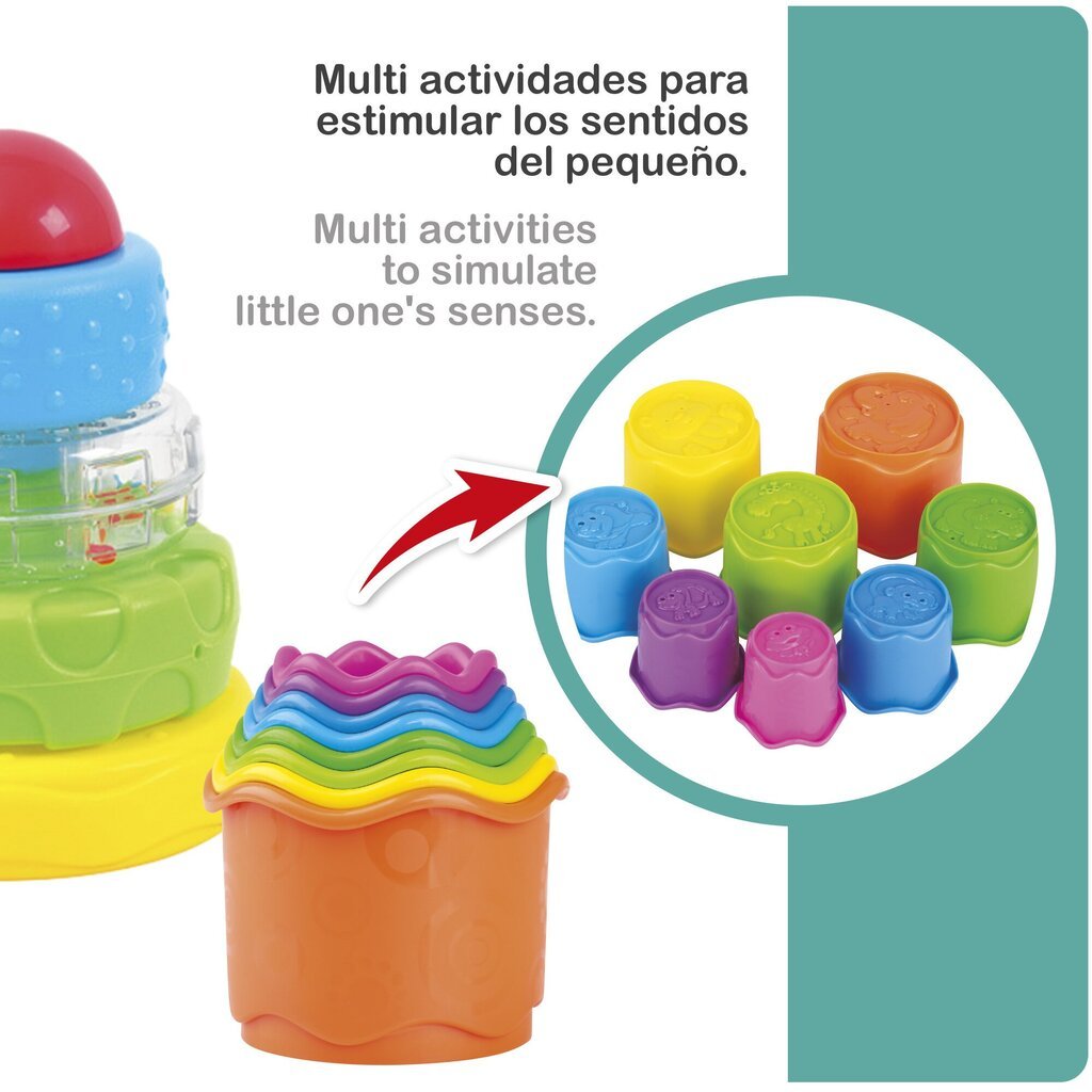 Mänguasjakomplekt PlayGo (2 püramiidi, 1 helisema), 6 m+ цена и информация | Imikute mänguasjad | kaup24.ee