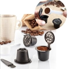 Kohvikapslid korduvkasutatava jahvatatud kohvi jaoks, 3 tk hind ja info | Kohvimasinate lisatarvikud | kaup24.ee