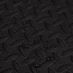 Набор из 4 защитных ковриков Springos, 60x60x1.2см, черный цена и информация | Аксессуары для тренажеров | kaup24.ee