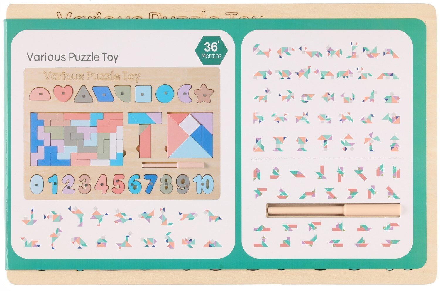 Puidust pusle Various Puzzle Toys hind ja info | Imikute mänguasjad | kaup24.ee