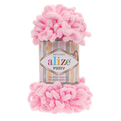 Lõng Alize puffy 185, roosa hind ja info | Kudumistarvikud | kaup24.ee