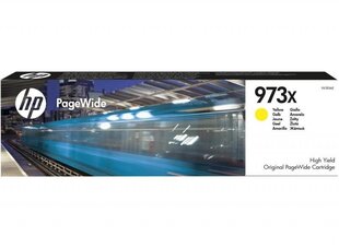 Оригинальный чернильный картридж HP 973X Y F6T83AE, желтый цена и информация | Картриджи для струйных принтеров | kaup24.ee
