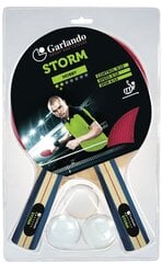 Lauatennise kompl. GARLANDO Storm 2C4-5 ITTF approved цена и информация | Ракетки для настольного тенниса, чехлы и наборы | kaup24.ee