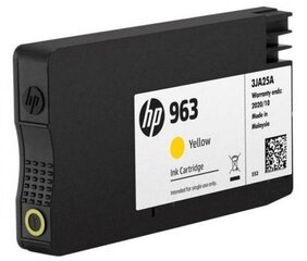 HP tindikassett 3JA25AE 963 Yellow - цена и информация | Картриджи для струйных принтеров | kaup24.ee