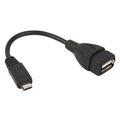 OTG USB adapter micro USB 5pin, 12cm hind ja info | Mobiiltelefonide kaablid | kaup24.ee