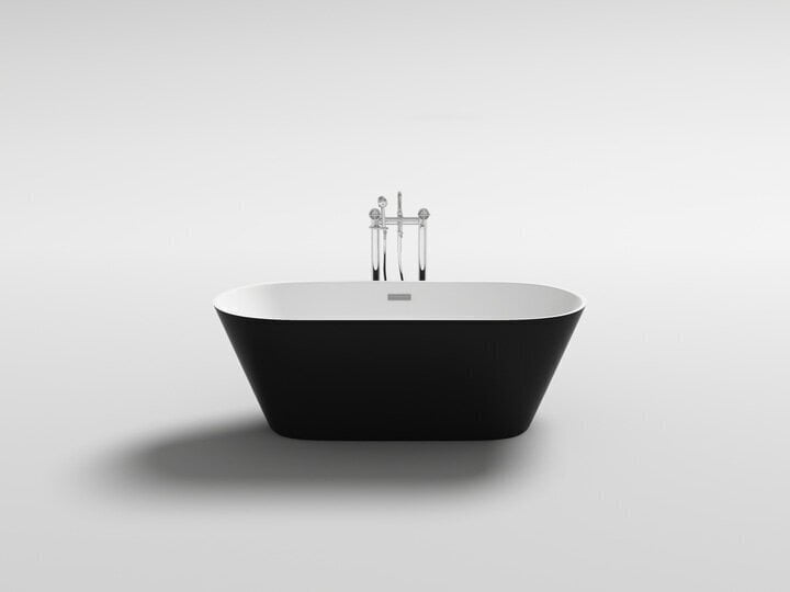 Akrüülvann Mexen Flavia, black/white, 160x80 cm hind ja info | Vannid | kaup24.ee