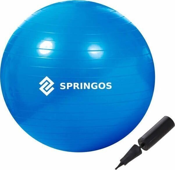 Jõusaalipall Springos, 85 cm, tumesinine hind ja info | Võimlemispallid | kaup24.ee
