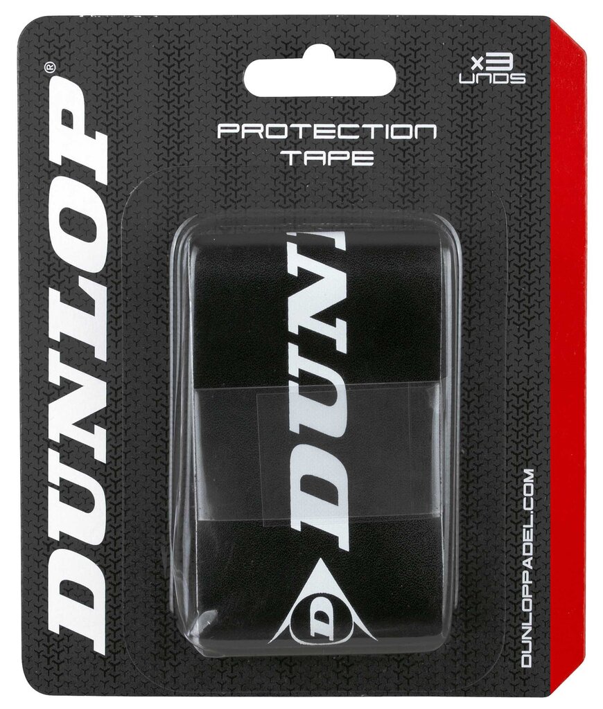 Reketi kaitseteip Dunlop PROTECTION TAPE 3-blister, must hind ja info | Padel | kaup24.ee