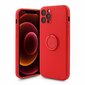 Mocco Pastel Ring Silicone Back Case for Samsung Galaxy S21 FE 5G Red hind ja info | Telefoni kaaned, ümbrised | kaup24.ee