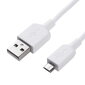 DCO Vastupidav TPE Üldine Micro USB kuni USB Andme- ja Kiirlaadimiskaabel 2.4A 1m Valge hind ja info | Mobiiltelefonide kaablid | kaup24.ee