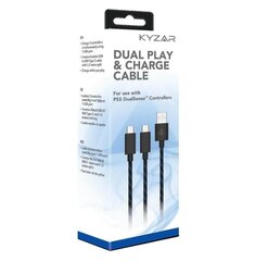 Kyzar Play and charge cable for PS5 hind ja info | Kaablid ja juhtmed | kaup24.ee