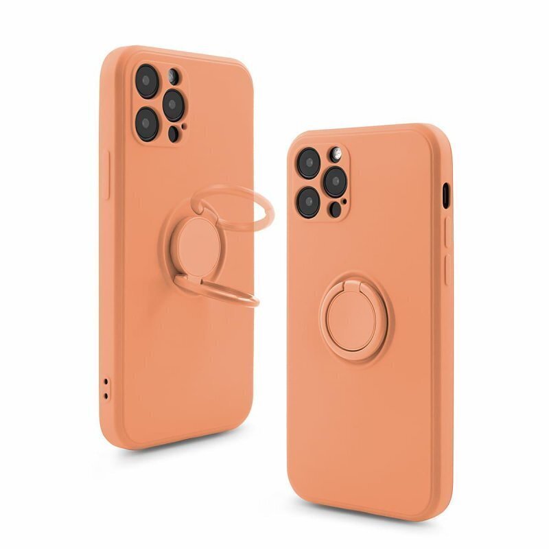 Mocco Pastel Ring Silicone Back Case for Samsung Galaxy S22 Plus 5G Orange hind ja info | Telefoni kaaned, ümbrised | kaup24.ee