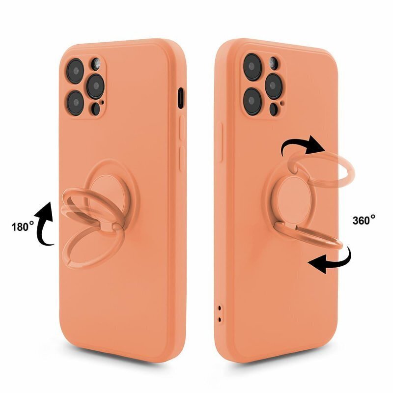 Mocco Pastel Ring Silicone Back Case for Samsung Galaxy S22 Plus 5G Orange hind ja info | Telefoni kaaned, ümbrised | kaup24.ee