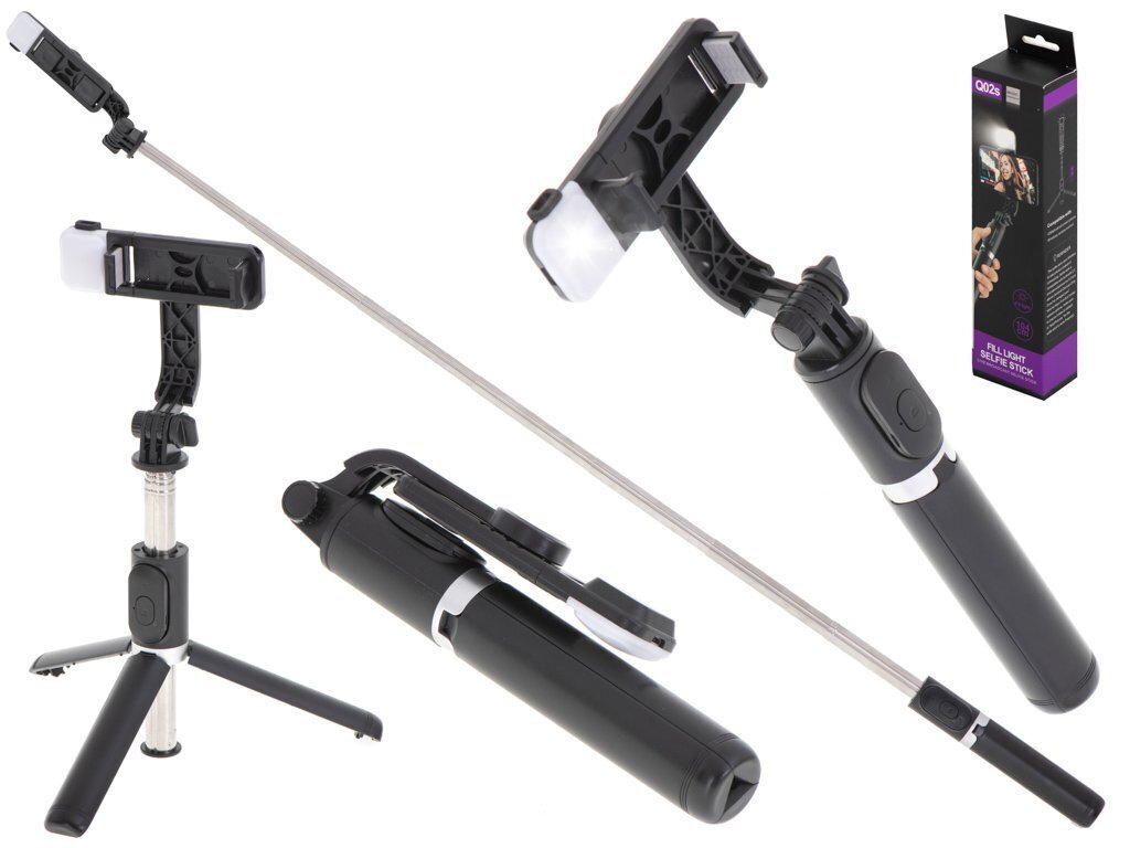 RoGer V15 Universal Tripod Stand for Selfie with LED Lamp цена и информация | Selfie sticks | kaup24.ee