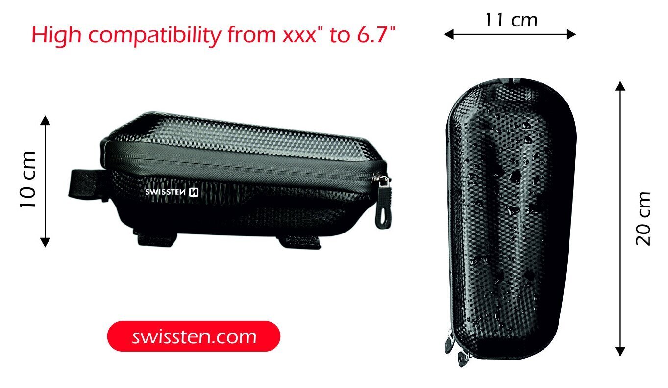 Swissten Waterproof Bike holder / bag For 4.2 - 6.7 inches Mobile phones hind ja info | Mobiiltelefonide hoidjad | kaup24.ee