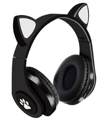 Kvaliteetsed juhtmevabad Cat Ears kõrvaklapid, mustad цена и информация | Наушники | kaup24.ee