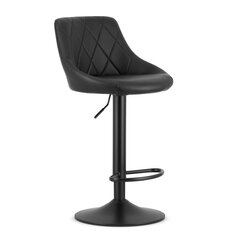 Барный стул Kast, искусственная кожа, черный цена и информация | Стулья для кухни и столовой | kaup24.ee