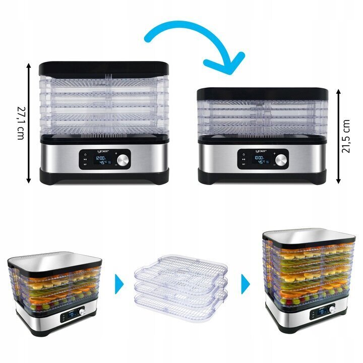 Funktsionaalne toidukuivati ​​450 W цена и информация | Toidukuivatid | kaup24.ee