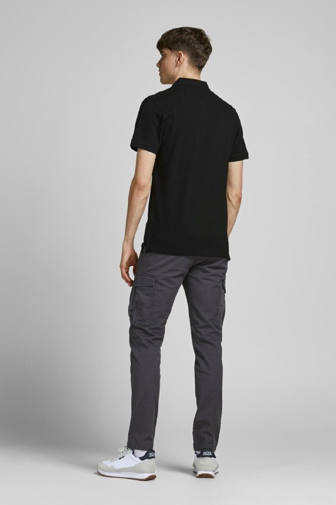 JACK & JONES meeste polosärk 12136668*05, must 5715102231935 hind ja info | Meeste T-särgid | kaup24.ee