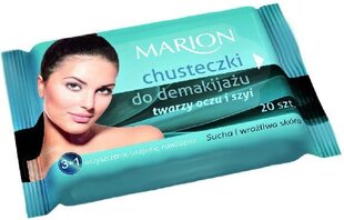 Влажные салфетки для чистки макияжа для чувствительной кожи Marion 20 шт. цена и информация | Аппараты для ухода за лицом | kaup24.ee