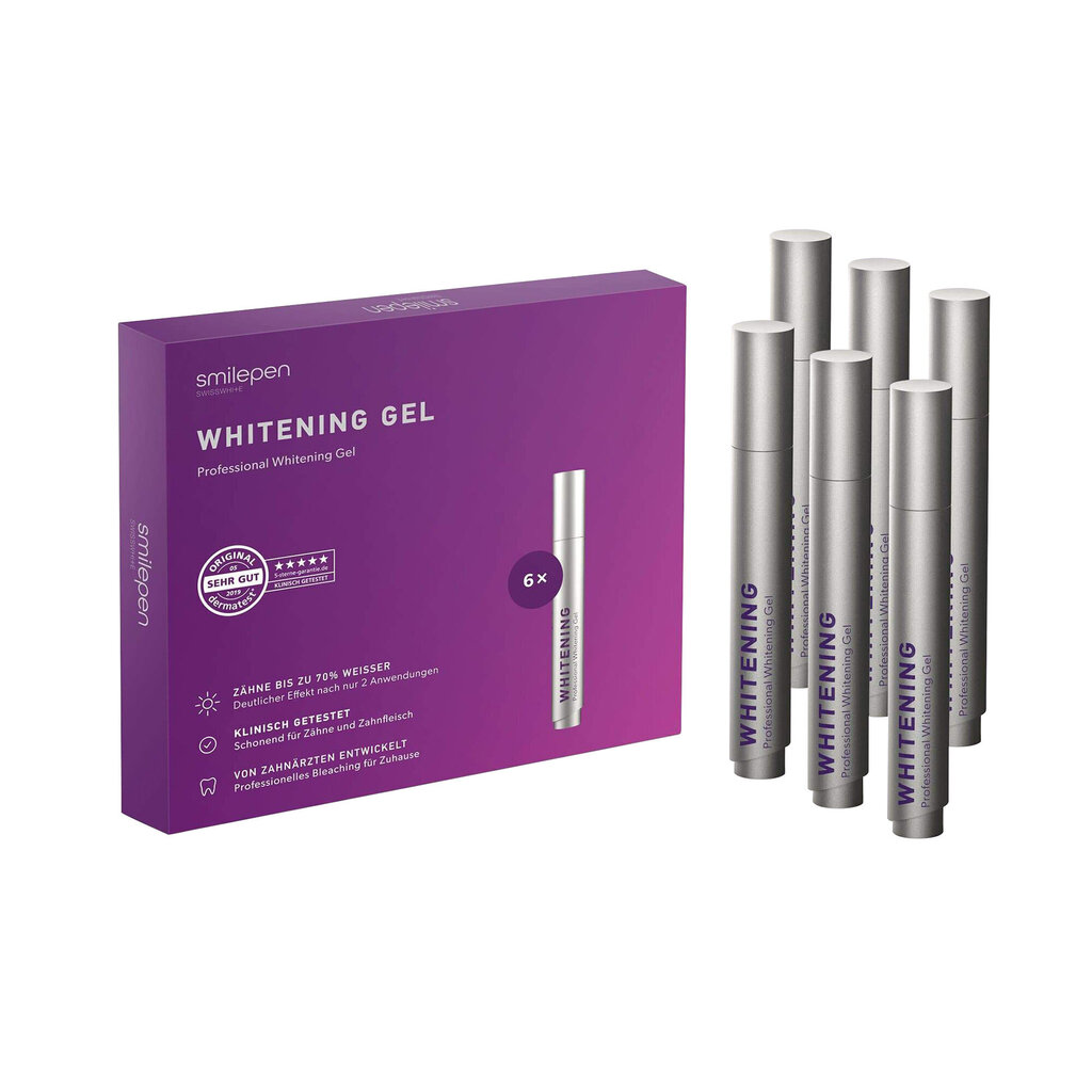 Hambavalgendusgeeli lisa SmilePen Whitening Gel hind ja info | Suuhügieen | kaup24.ee