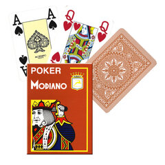 Kaardid Modiano Poker 4 Jumbo Index цена и информация | Азартные игры | kaup24.ee