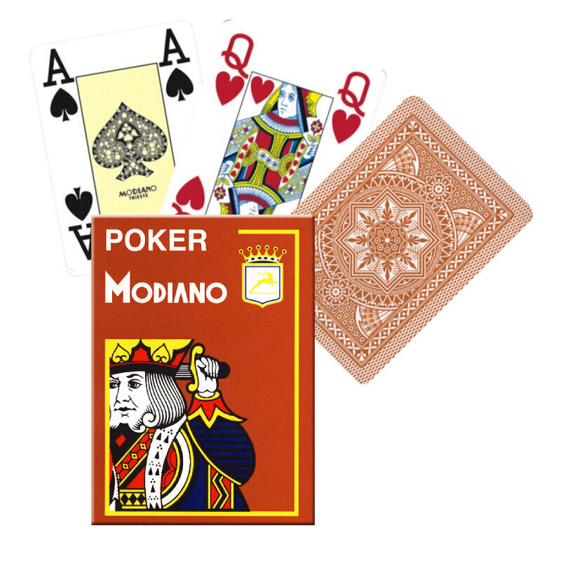 Kaardid Modiano Poker 4 Jumbo Index цена и информация | Hasartmängud, pokker | kaup24.ee