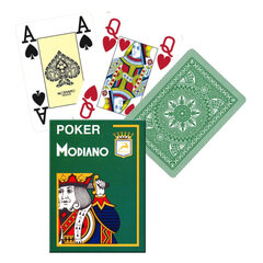 Карты Modiano Poker 4 Jumbo Index цена и информация | Азартные игры | kaup24.ee