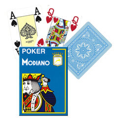 Карты Modiano Poker 4 Jumbo Index kaina ir informacija | Азартные игры | kaup24.ee