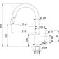 Köögisegisti Franke Lina, väljatõmmatava voolikuga, kivihall, 115.0626.057 цена и информация | Köögisegistid | kaup24.ee