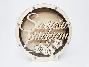 Круглая копилка для женщин с надписью "Sieviešu priekiem" цена и информация | Оригинальные копилки | kaup24.ee