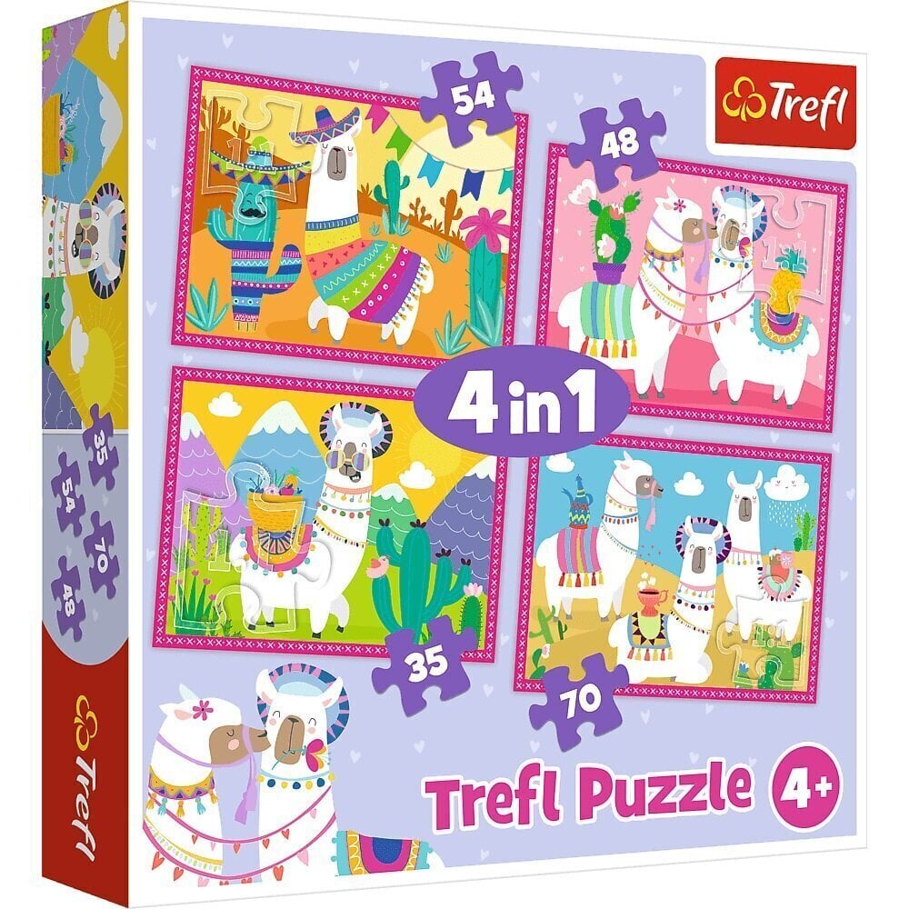 Trefl, 4in1 puzzle (35,48,54,70el.) hind ja info | Pusled | kaup24.ee