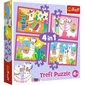 Trefl, 4in1 puzzle (35,48,54,70el.) hind ja info | Pusled | kaup24.ee