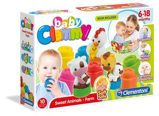 Набор Clementoni Clemmy Soft Block Sweet Animals + книга 17174 цена и информация | Игрушки для малышей | kaup24.ee