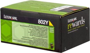 Lexmark 802Y 80C20Y0 Tooner Y - hind ja info | Lexmark Arvutid ja IT- tehnika | kaup24.ee