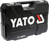Tööriistakomplekt 128 tk 1/2 3/8 1/4 CrV Yato YT-38872 hind ja info | Käsitööriistad | kaup24.ee