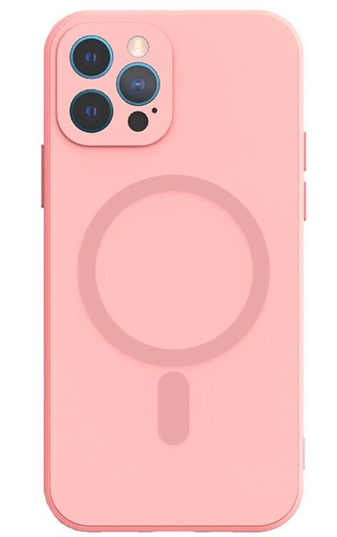 Mocco MagSilicone Soft Back Case Silicone Case for Apple iPhone 12 Pro Pink цена и информация | Telefoni kaaned, ümbrised | kaup24.ee