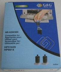 Комплект для заправки чернил G&G HP NR-H2003BK цена и информация | Картриджи для струйных принтеров | kaup24.ee