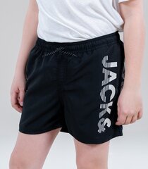 Детские плавки JACK & JONES 12206200*02, черные 5715217726937 цена и информация | Шорты для плавания для мальчиков | kaup24.ee