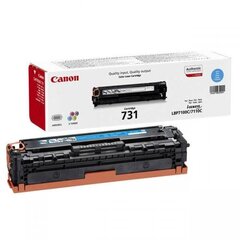Canon 6271B002 731 CRG-731 Tooner C - цена и информация | Картриджи для струйных принтеров | kaup24.ee