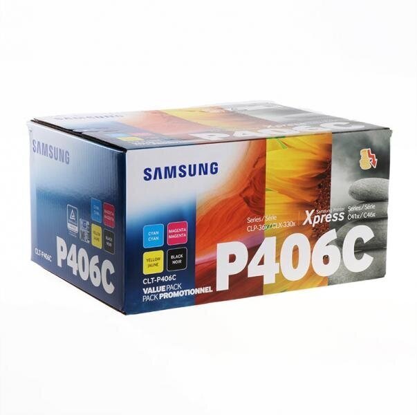 Samsung SL-C410 CLT-P406C SU375A Tooner BK C M Y - цена и информация | Tindiprinteri kassetid | kaup24.ee