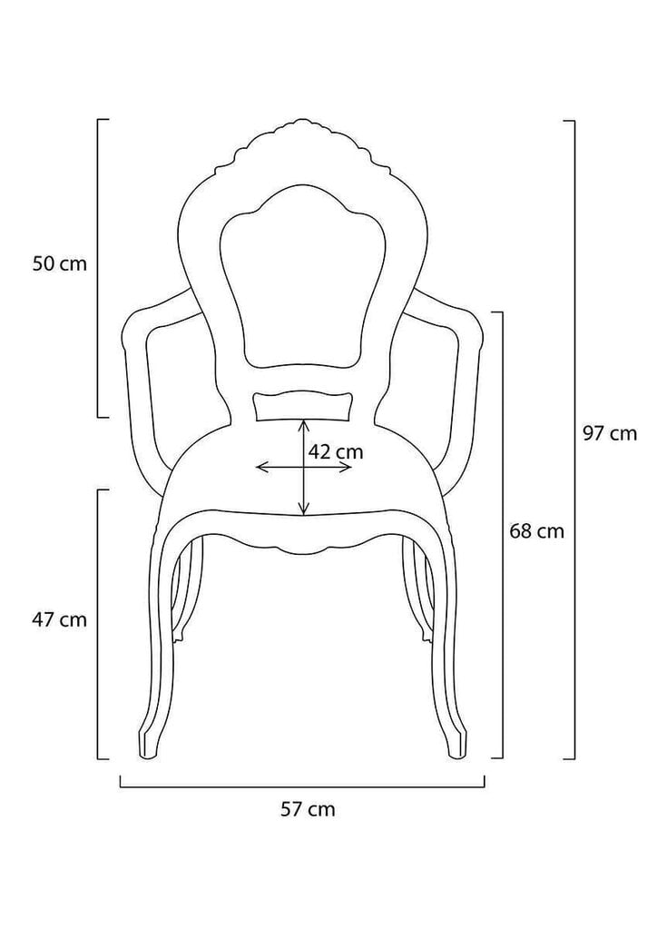 Tool King Arm, hall - polükarbonaat цена и информация | Söögitoolid, baaritoolid | kaup24.ee